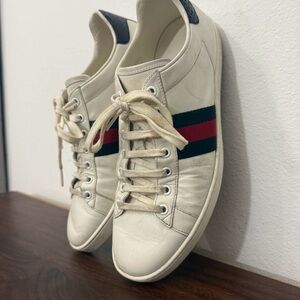 Gucci Ace White Sneakers (Women’s 40.5 EU / 9.5 US)
